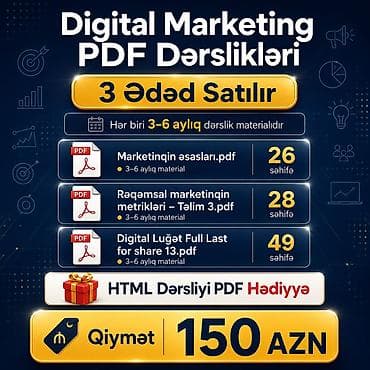 3d diod lazer: Rəqəmsal Marketinq PDF Dərslikləri paketi Paketdə 3 elektron dərslik — 1