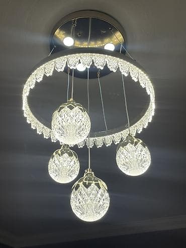 led isiqlar satisi: Led Çılçıraq, 4 və daha çox lampa, Metal — 1