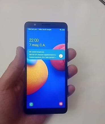 Samsung Galaxy A01 Core, 16 GB, rəng - Mavi, İki sim kartlı
