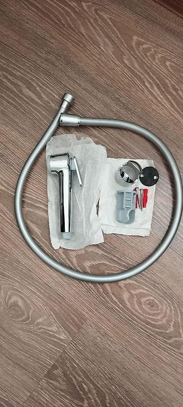 bağlama: Bide duşu başlığı (əl spreyi) - Material: xrom örtüklü korpus, boz — 5