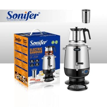 turk samovari: Samavar Sonifer Electric Samovar SF-2139 - Material: Paslanmayan Polad — 2