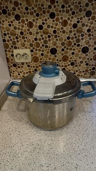 мох: Кастрюля, цвет - Голубой, Нержавеющая сталь, Tefal — 3