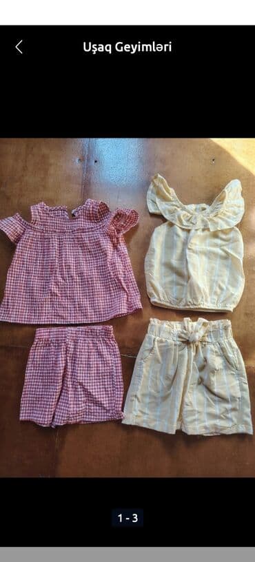 детская и подростковая одежда: Wekilleri cevirib baxin😊Uşaq geyim dəstləri – qız və oğlanlar üçün — 7