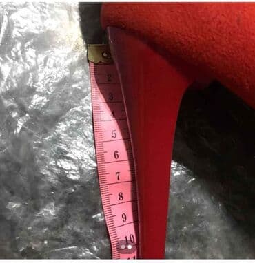 зеленые туфли: Туфли, Размер: 37, цвет - Красный, Б/у — 4