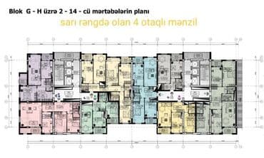 makler gence: M. Həzi Aslanov, 4 otaqlı, Yeni tikili, m. Həzi Aslanov, 153 kv. m — 4