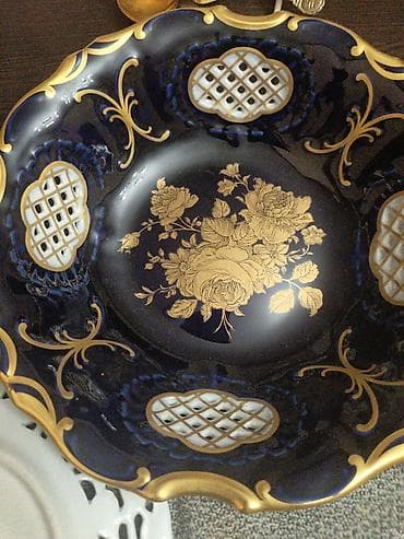 ronaldo forma: MZ (Karlovarský porcelán) Bohemia, 1910 markalı dekorativ dərin — 1