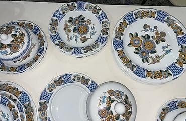 semicka yağı: Nahar dəsti, rəng - Ağ, Farfor, Almaniya — 2