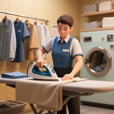 Dərzilər: Ütücü tələb olunur, 1-2 illik təcrübə, 6/1, Aylıq ödəniş — 1