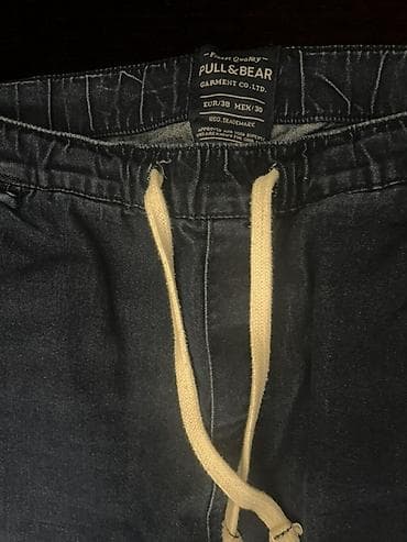 Брюки: Pull&Bear kişi şalvarı - Model: jogger/denim qarışığı, elastik — 3