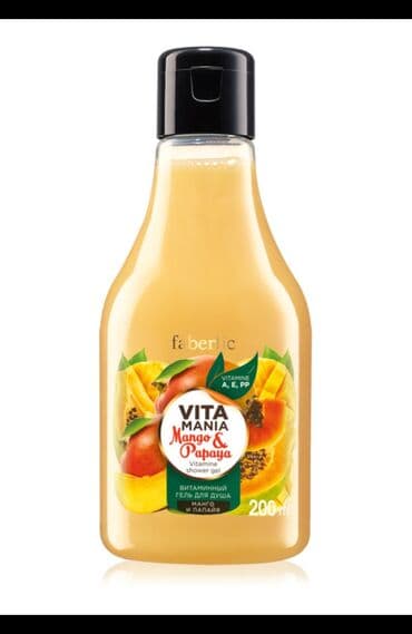 Həxim : 200 ml vitamin duş geli "Mango & papaya": Meyvə