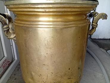 kohnə samavar: Qədim samovar, 1880 il, Mis, Vəziyyəti: Yaxşı — 6