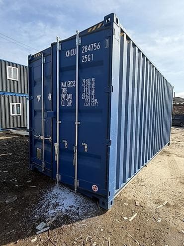 kanteyner: 20 fut High-Cube (25G1) yük konteyneri - Rəng: mavi, ISO standart — 8