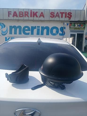 sak mator: Bell motosiklet dəbilqəsi – qara rəng, yarım (half-helmet) model — 5