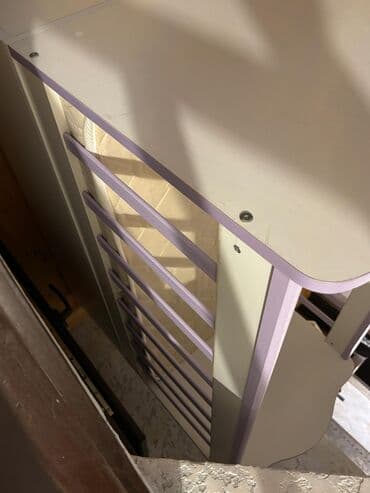 столик на кроватку: Для девочки и мальчика, Б/у, Четырехугольная, Колыбель, С матрасом, Без механизма качания — 4