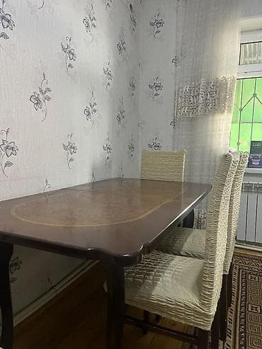 taxta alisi: Qonaq otağı üçün, Açılmayan, Dördbucaq masa, 4 stul — 2