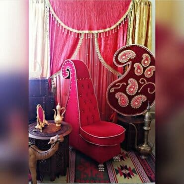 ayaq dirnaq modeleri: Asan konstruksiyalı qırmızı-qızılı xına dekoru.Xınayaxdı və novruz — 3