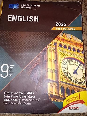 Məhsul: “English 2025 – Test Toplusu” (DİM) Xüsusiyyətlər: - 9 illik — 1