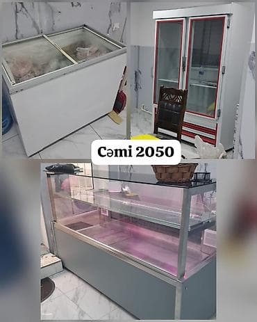 165: 2050₼ ət uçun vitrin soyuducular+ dondurucu cəmi bu qiymətə satılır — 1