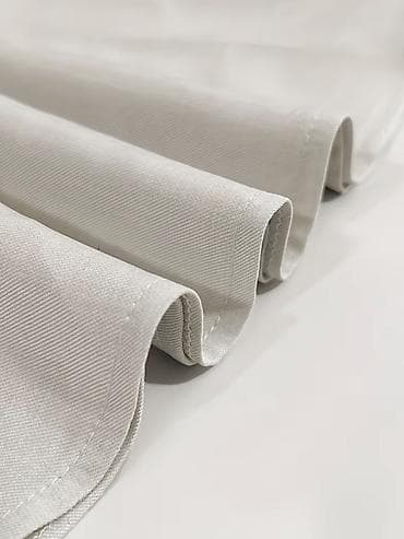 acki sekilleri: Qaşqay ağ rəngdə strapless top + enli şalvar iki parçalı dəst - — 2