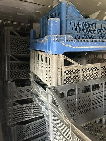 Plastik tara/yeşiklər – anbar və daşınma üçün - Material: möhkəm