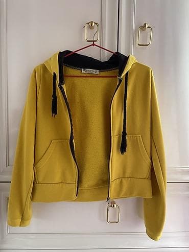 ONTU Collection kapüşonlu sviter - Rəng: xardal sarısı (iç hissə ilə