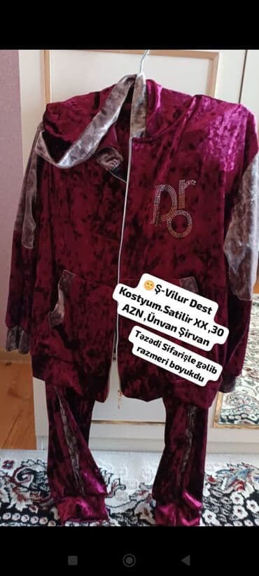 pencek paltarlar: Məhsul: Ş-Vilur dəst kostyum - Parça: yumşaq şanel/şifon toxumalı — 1