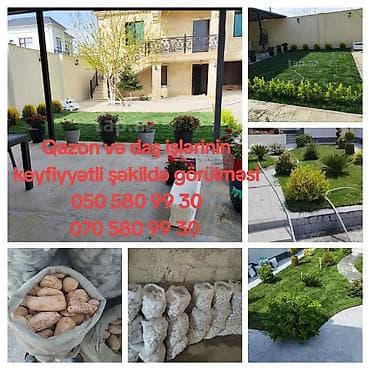 Qazon və landşaft abadlaşdırılması xidməti - Həyətyanı sahələr, bağ