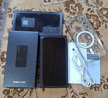Samsung Galaxy S23, 256 GB, rəng - Qara, Sensor, Barmaq izi, Simsiz şarj