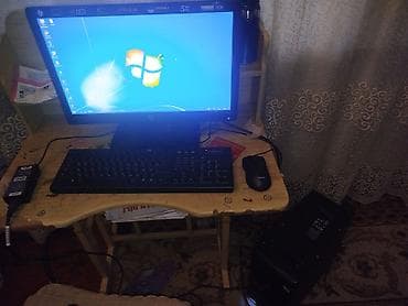 HP masaüstü kompüter seti Tərkibi: - HP monitor (LED, VGA girişi) -
