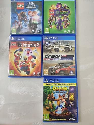 PS5 (Sony PlayStation 5): PlayStation 4 Slim oyun konsolu paketi Komplekt: - PS4 Slim konsolu — 4