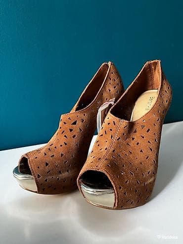 Tuflilər, Bershka, Ölçü: 37, rəng - Qəhvəyi, İşlənmiş — 3