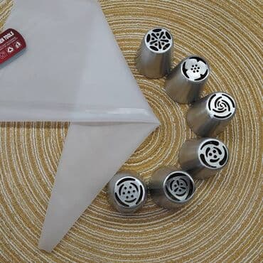 dini tort sekilleri: Tort kremi üçün selekon torba ve 6 eded tort bezemek üçün başlıqlar — 1