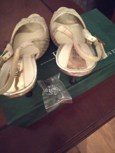 женские пляжные шлепанцы: Размер: 37, цвет - Золотой, Новый — 2