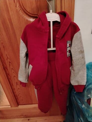 детский спортивный костюм из плащевки: Uşaq geyimləri dəsti 1) Qalın qış gödəkcəsi – tünd mavi rəngdə — 4