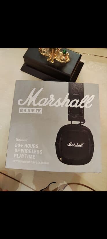 marshall наушники: Yeni Simsiz (Bluetooth) Qulaqcıqlar, Marshall, rəng - Qara — 3