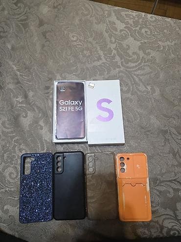 samsung tab 5: Samsung Galaxy S21 FE, 128 GB, rəng - Bənövşəyi, Barmaq izi — 6