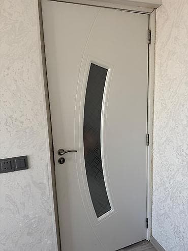 Ağ rəngli interyer qapısı - Material: MDF/laminat səth, hamar