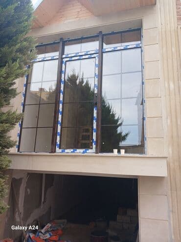 duskabin: Plastik qapi pencere izosistem cam palkon duskabina hebesebe cephe — 13