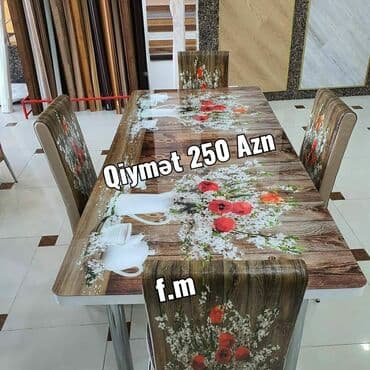 mətbəxt stol: Mətbəx üçün, Yeni, Açılan, 4 stul — 8