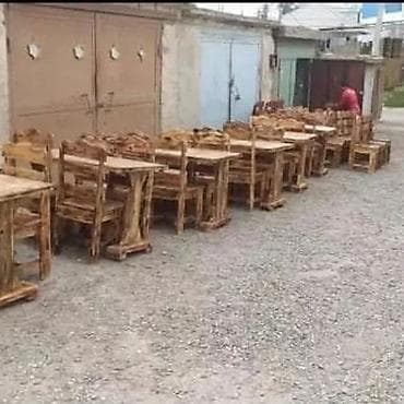 giris qapi: Yeni, Dördbucaq masa, 4 stul, Açılmayan, Stullar ilə, Taxta, Azərbaycan — 4