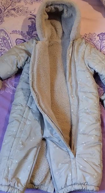 Üst geyimləri: Uşaq üçün qış kombinezonu/sleeping bag tipli üst geyimi - Rəng: açıq — 3