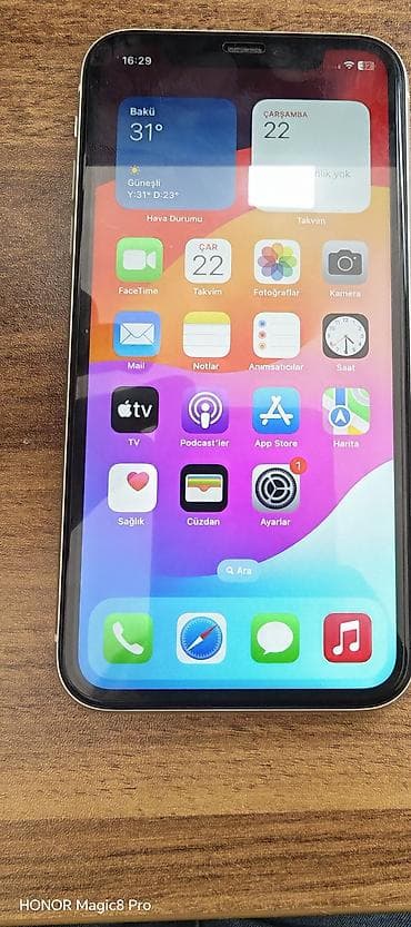 IPhone 11, 128 GB, Ağ, Face ID
