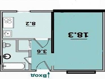 masazirda ev: Masazır 1 otaqlı, 30 kv. m, Kredit var, Yeni təmirli — 4