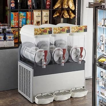 Kommersiya tipli slush/qar köpüyi içki aparatı - 3 bölməli (tank)