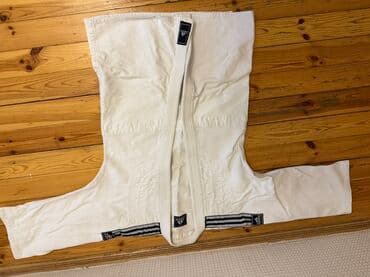 женские спортивные костюмы на синтепоне: Judogi dəsti – Adidas və Mizuno - Rənglər: ağ (Adidas) və mavi — 3