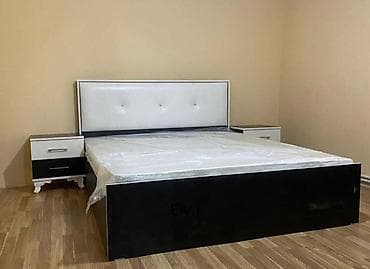 Двуспальная кровать, 2 тумбы, Новый — 1