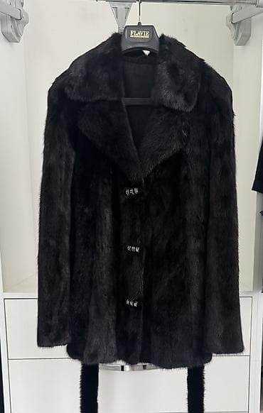 pull and bear: Kürk, M, L, rəng - Qara — 1
