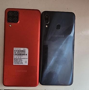 samsung note 500: Samsung Galaxy A12, rəng - Qırmızı, İki sim kartlı — 2