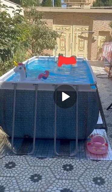 бассейн qiymetleri: Intex Prism Frame Rectangular Set – karkaslı hovuz komplekti Ölçülər — 2