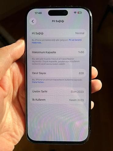 iphone qutu: IPhone 15 Pro, 256 GB, Blue Titanium, Simsiz şarj, Face ID — 9